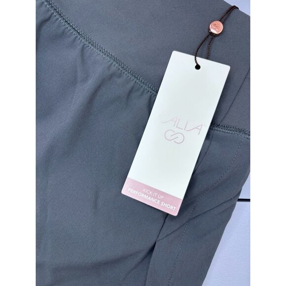 Calia women's XL carbon grey kick it up performance shorts‎ 3" inseam running - Picture 5 of 7